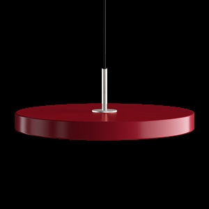 Umage - Pendel m/ ståltop - Asteria - Ruby red - Medium Ø43 cm